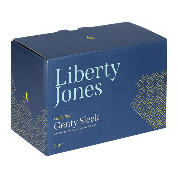 Набор стаканов для виски genty sleek, 240 мл, 2 шт Liberty Jones