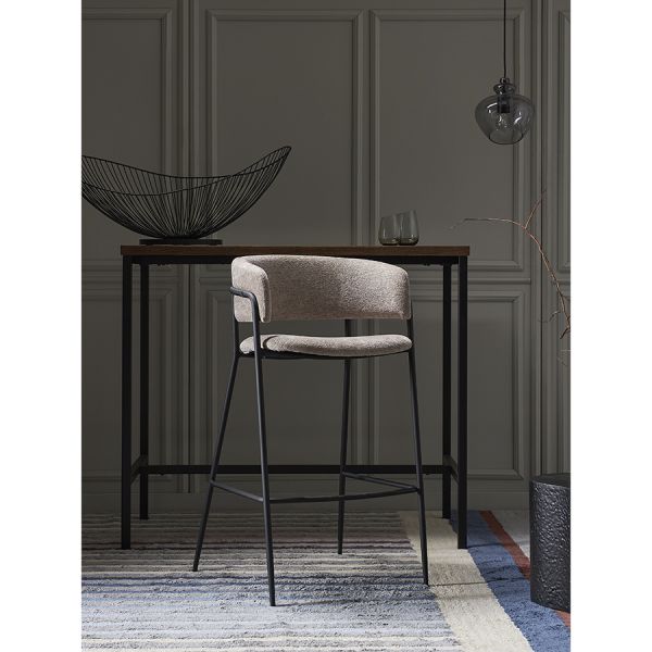 Стул барный helning, мягкий шенилл, капучино Bergenson Bjorn