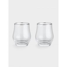 Стакан 350 мл, 2 шт, стекло, с серебристым кантом, Rhapsody Anna Lafarg