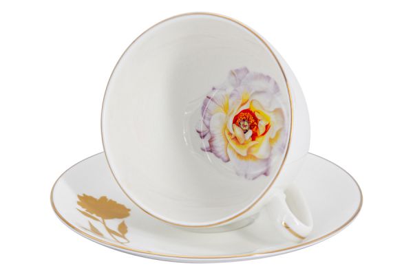 Чайный сервиз Anna Lafarg Emily Flowers Мак 14 предметов на 6 персон