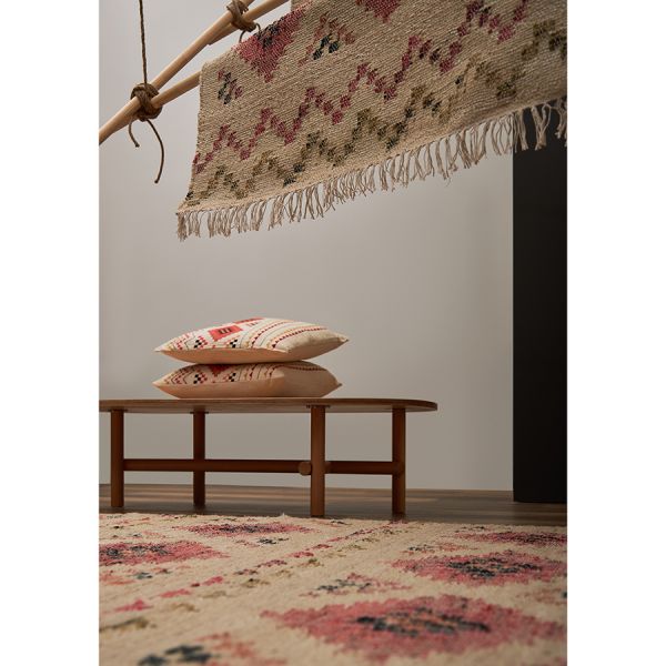 Ковер из шерсти по мотивам башкирских орнаментов из коллекции cultural heritage, 120х180 см Tkano