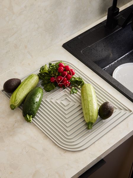 Коврик для сушки посуды dry flex, 34,6х44,6 см, серый Smart Solutions