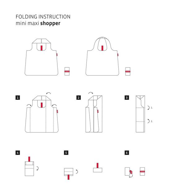 Сумка складная mini maxi shopper miami black