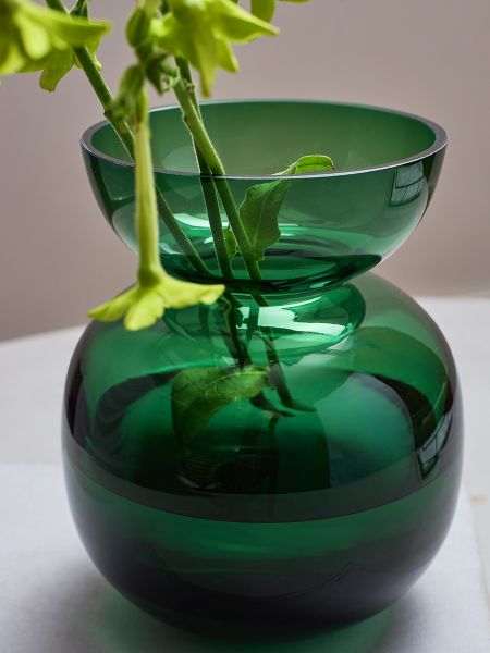 Ваза florum, 20 см, изумрудная Bergenson Bjorn