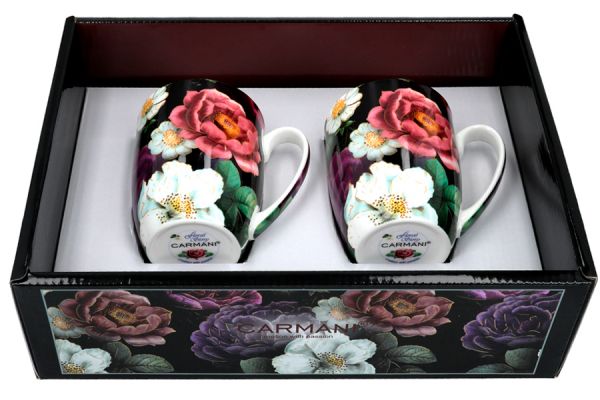 Набор кружек Розы 0,38 л, 2 шт Carmani