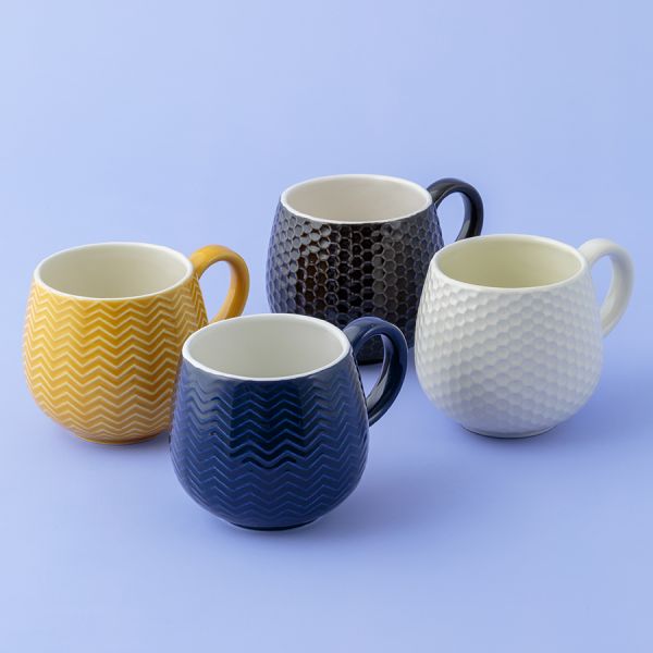 Чашка Embossed 350 мл кремовая Mason Cash