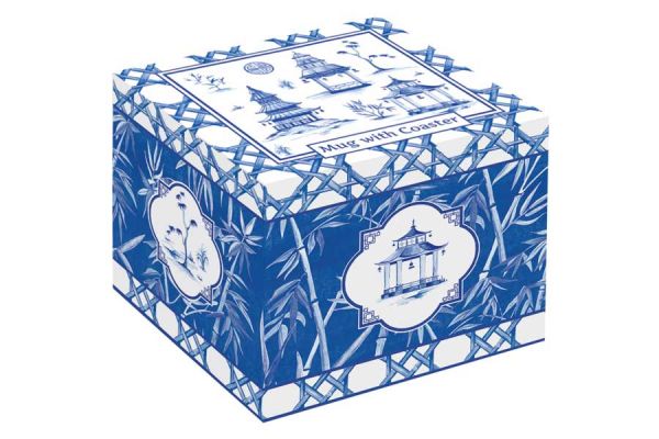 Кружка с крышкой-подставкой из акации Пагода, бамбук, 0,35 л Easy Life