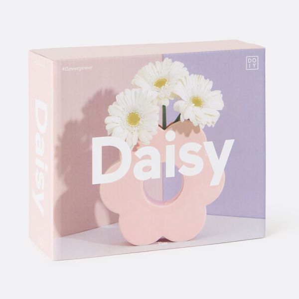 Ваза для цветов daisy, 20 см, розовая Doiy