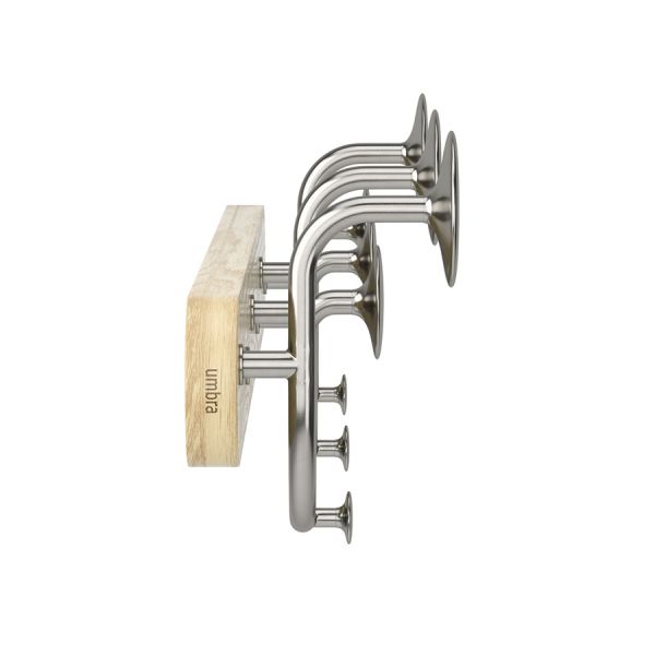 Вешалка настенная melody, натуральное дерево/никель Umbra