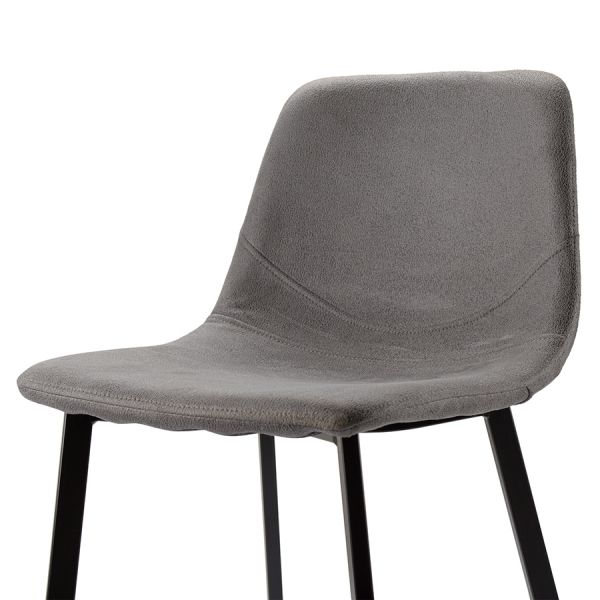 Стул барный Hugh экокожа темно-серый Bergenson Bjorn