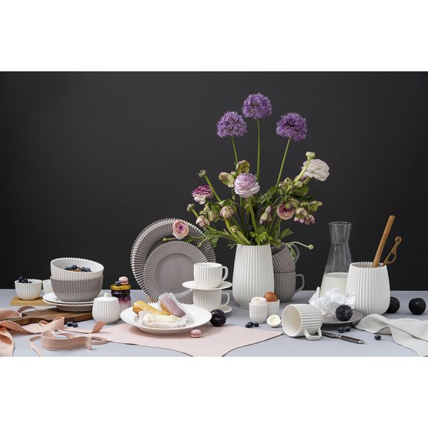 Набор из двух чайных пар белого цвета из коллекции edge, 250мл Tkano