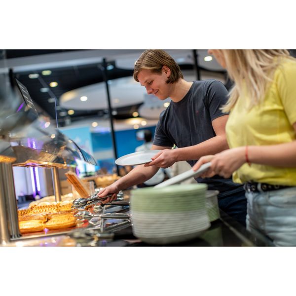 Тарелка суповая club organic 22 см синяя