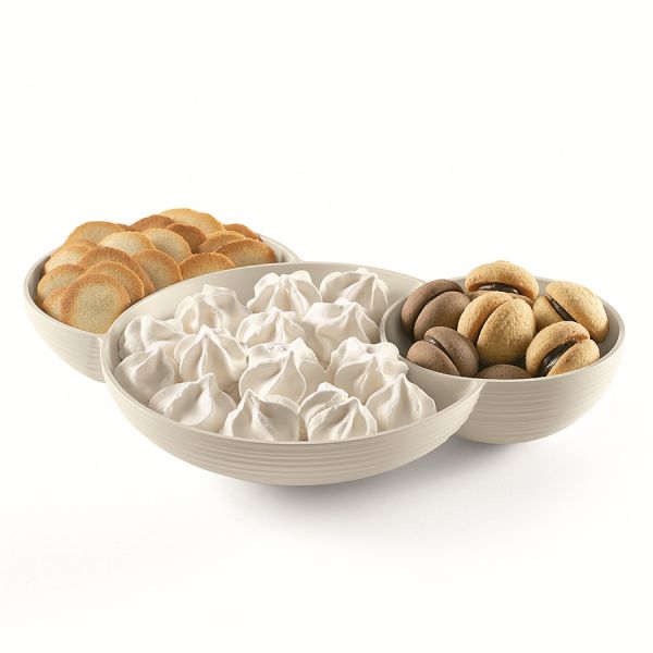 Менажница tierra молочно-белая Guzzini