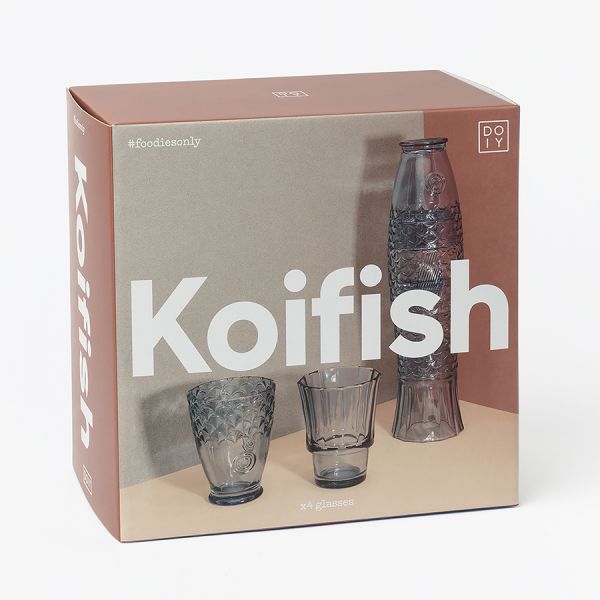 Набор стаканов koifish, голубые Doiy
