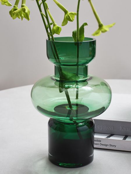 Ваза florum, 30 см, изумрудная Bergenson Bjorn