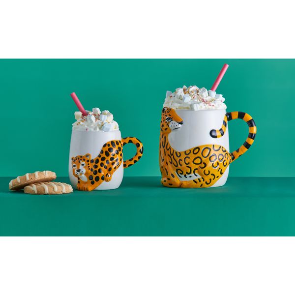 Набор из 2 кружек cheetah 405 мл и 195 мл