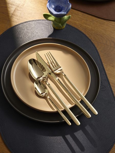 Набор столовых приборов pure на 6 персон, 24 предмета, золотистые глянцевые Liberty Jones