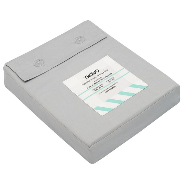 Комплект постельного белья из умягченного сатина из коллекции slow motion, mint, 200х220 см Tkano