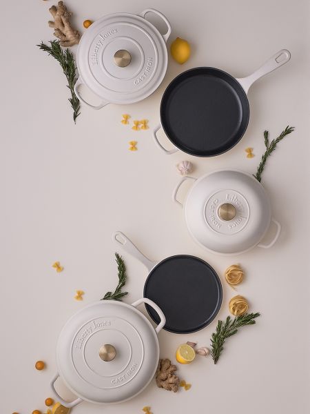 Сотейник с крышкой из коллекции 'Шеффилд', 30 см, молочный Liberty Jones