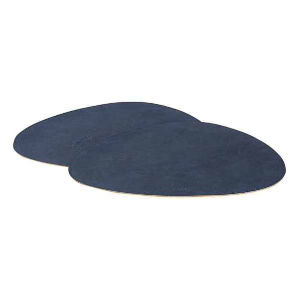 Набор из 2-х двухсторонних сервировочных салфеток drop, 33х41 см, синий/коричневый Liberty Jones