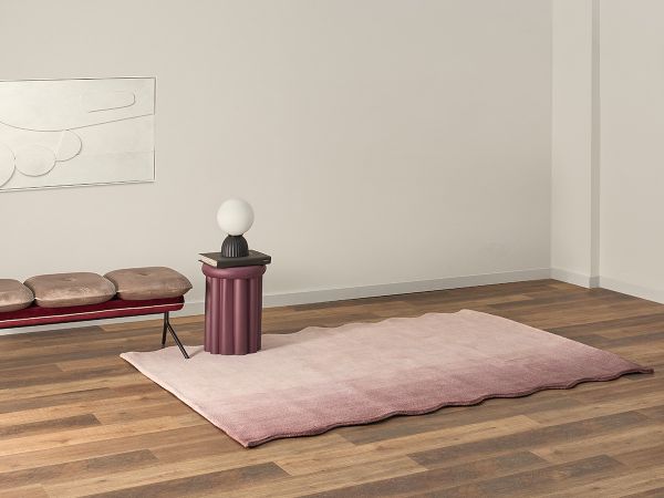 Ковер из шерсти over horizon 180x230 см цвета марсала из коллекции trendy ruffles Tkano