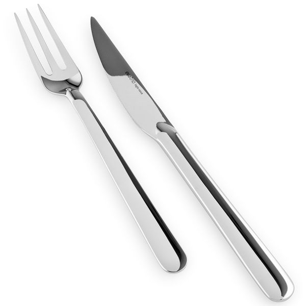 Набор для стейков из 4 вилок и 4 ножей grill flatware nova