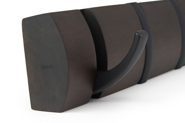 Вешалка Flip настенная горизонтальная 5 крючков орех