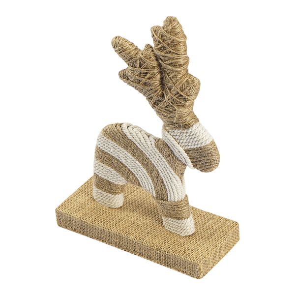 Декор новогодний reindeer dancer из джута и гофрированного картона из коллекции new year essential Tkano