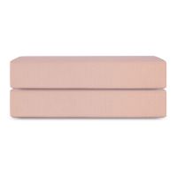 Простыня на резинке из премиального сатина цвета пыльной розы из коллекции essential, 160х200х30 см Tkano