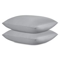 Набор наволочек из премиального сатина светло-серого цвета из коллекции essential, 70х70 см Tkano