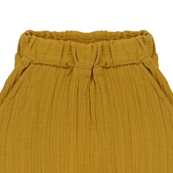 Штаны из хлопкового муслина горчичного цвета из коллекции essential 5-6y