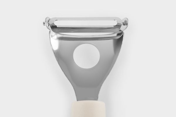 Овощечистка 18 см, Т-образная, сталь/пластик, серо-бежевая, Universal ANNA LAFARG