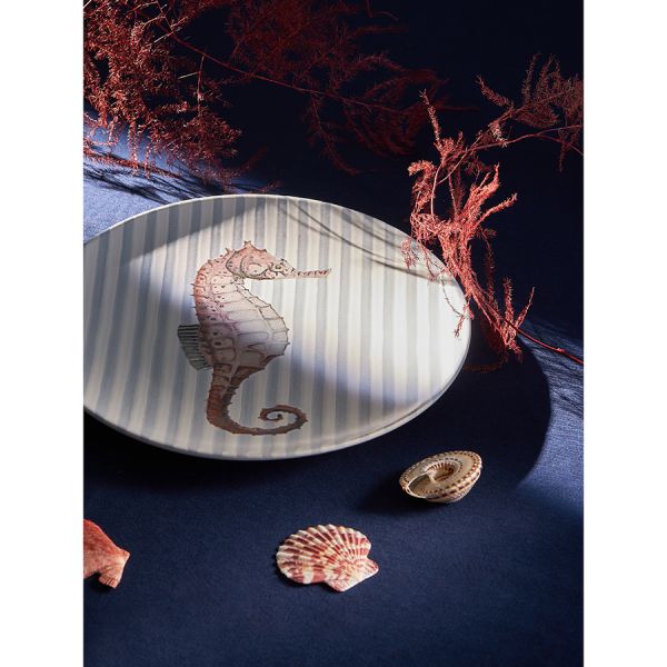 Набор из четырех тарелок aquarium из коллекции sea treasures 21.5 см Tkano