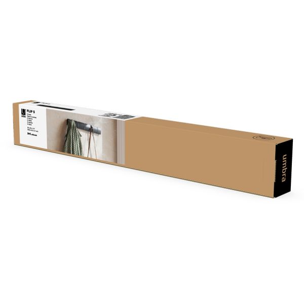 Вешалка настенная flip 50.8 см, 5 крючков, черная, Umbra, 318850-040
