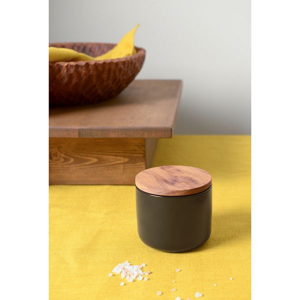 Банка для хранения керамическая smart solutions 350 мл черная