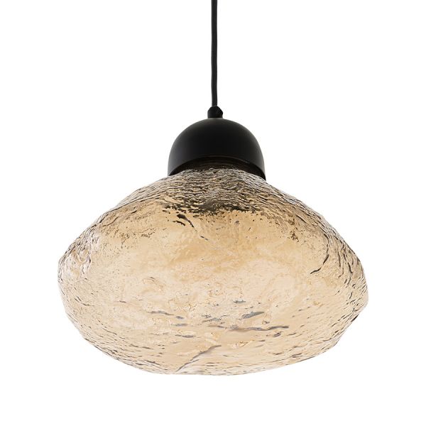 Светильник подвесной frozen light, D25 см, янтарный Bergenson Bjorn