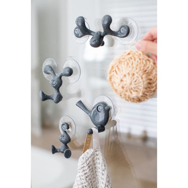 Крючок для душа настенный sven organic темно-серый