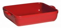 Форма для запекания прямоугольная,35*25,5см (цвет: гранат)     (3) (300)     349642