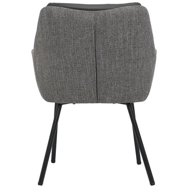 Стул allar, экокожа, рогожка, серый Bergenson Bjorn