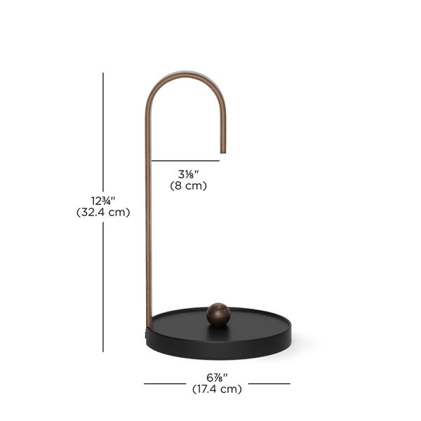 Держатель для бумажных полотенец bellwood, черный/орех Umbra