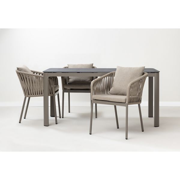 Стол обеденный leif, серо-бежевый Bergenson Bjorn