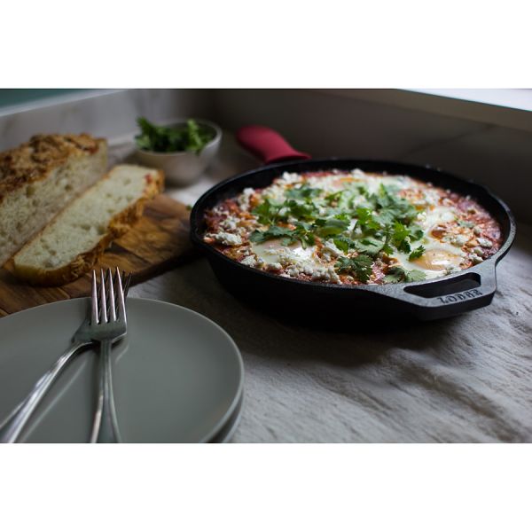 Прихватка на ручку для сковороды силиконовая красная Lodge