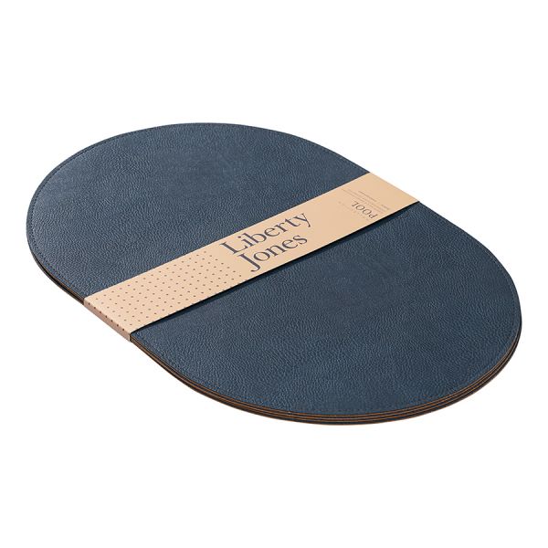 Набор из 4-х двухсторонних сервировочных салфеток pool, 30х45 см, синий/коричневый Liberty Jones