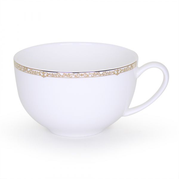 Набор чайных пар на 6 персон Изольда, 12 предметов, костяной фарфор (высший сорт)