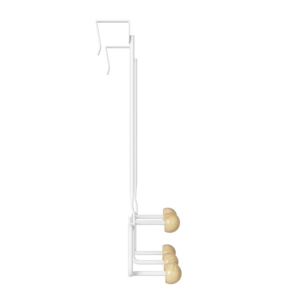 Вешалка для одежды подвесная estique, белая/натуральное дерево Umbra