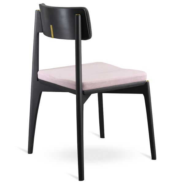 Стул aska рогожка черный/темно-серый/розовый Latitude