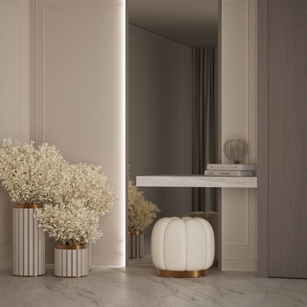 Пуф swend, белый Bergenson Bjorn