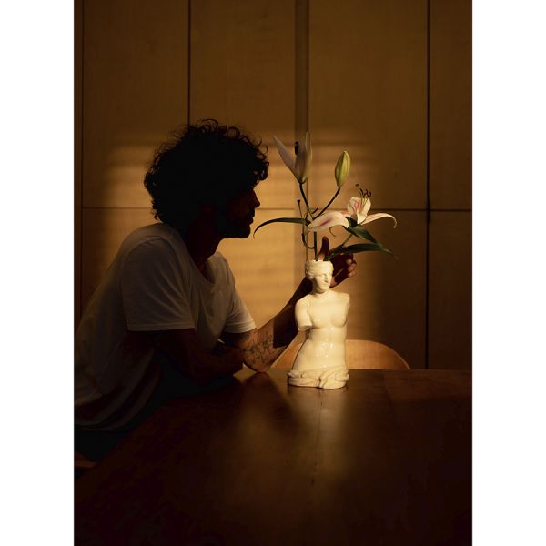 Ваза для цветов venus, 31 см, белая Doiy