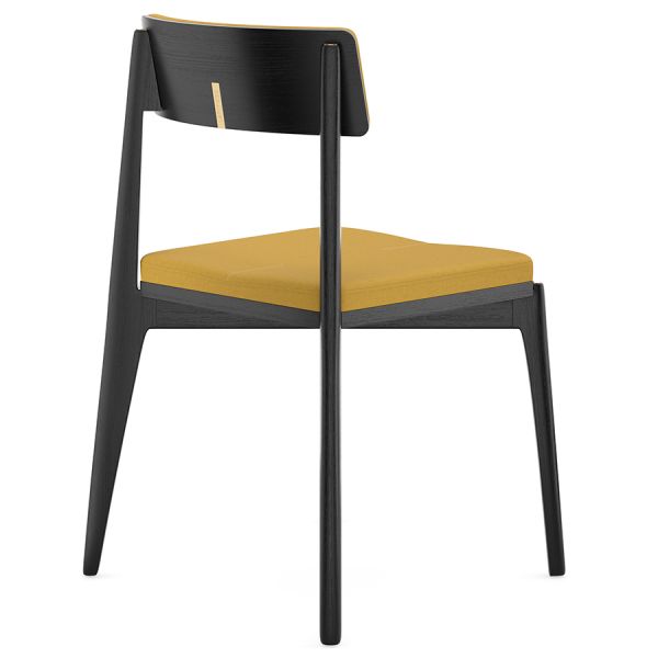 Стул aska рогожка черный/горчичный Latitude