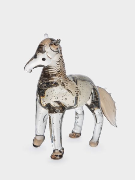 Статуэтка 8х6 см, стекло, коричневая, Лошадка, Horse Anna Lafarg

